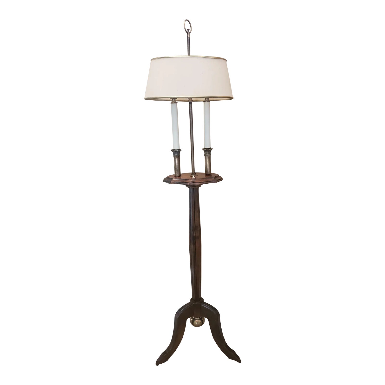 Mid 20th Century Frederick Cooper Candlestick Floor Lamp | Chairish