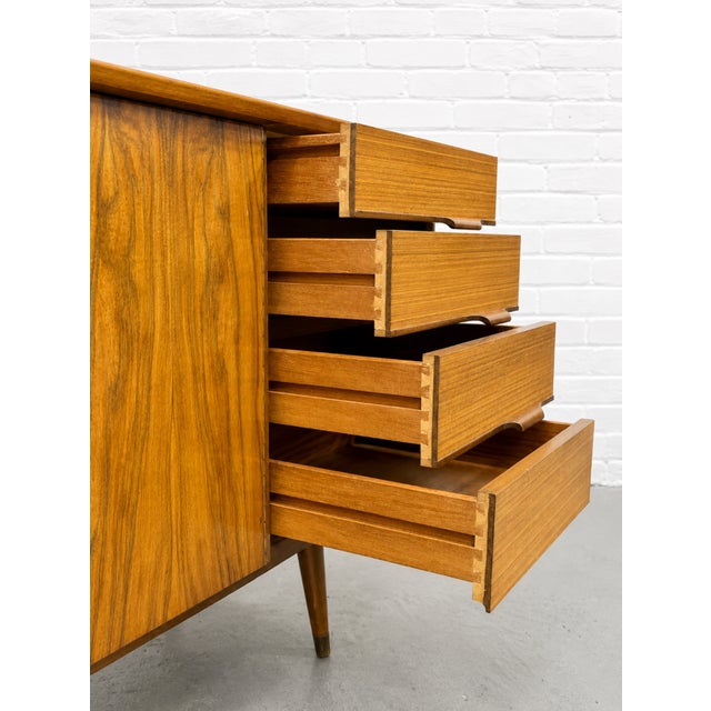 Mid Century Modern African Teak Sideboard | Scandinavian Credenza, Made in England, C. 1960’s For Sale - Image 15 of 17