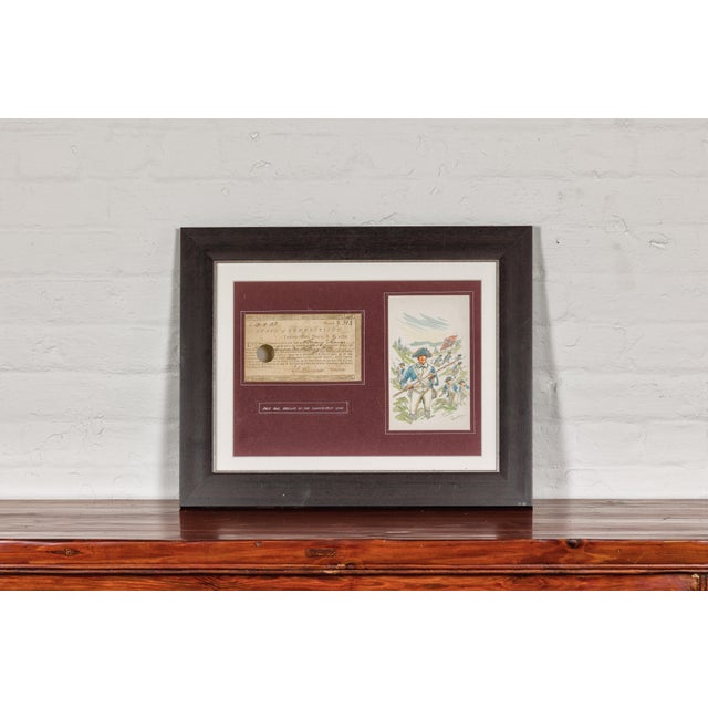 1780s American Revolutionary War Bond, State of Connecticut in Black Frame For Sale In New York - Image 6 of 12
