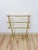 Mid 20th Century Vintage Polished Brass Three-Tier Freestanding Towel Rack Ball Finials Atomic For Sale - Image 5 of 10