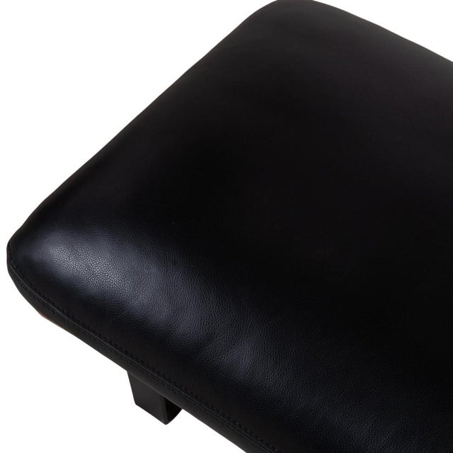 Marilyn Ottoman in Black Leather from Koinor For Sale - Image 4 of 11