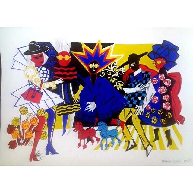 Veronika Issaeva-Agenos, Figures, Print For Sale