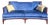 Late 20th Century Theodore Alexander European Style Jule Sofa in Blue Velvet. For Sale
