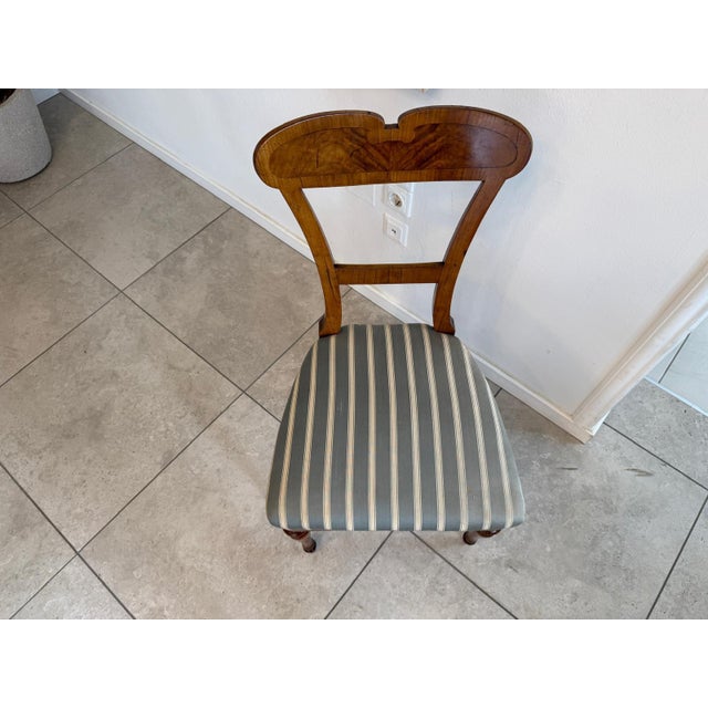 Brown Biedermeier Chair in Walnut For Sale - Image 8 of 10