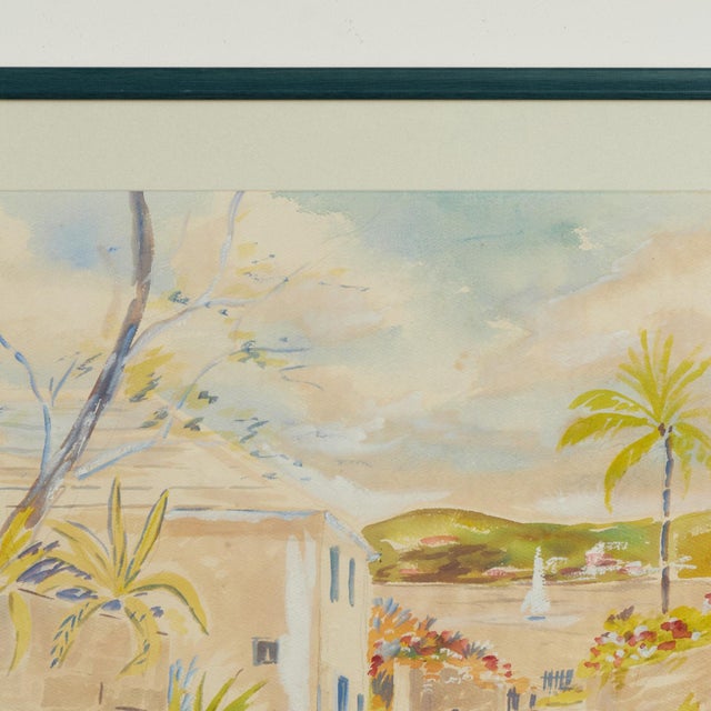 Vintage Watercolor of Bermuda by Alfred Birdsey For Sale - Image 4 of 12