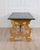 19th Century 19th Century Large Italian Lacquered Lyre Table in Siena Yellow and Dark Brown For Sale - Image 5 of 8