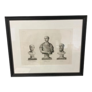 Early 19th Century "Gordien Pie. Gordien D’Afrique. Pupien" Framed Engraving Print For Sale