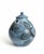 Signed Butterfield Studio Pottery Teapot 4 Cups Blue Green Sgraffito Set For Sale - Image 4 of 10