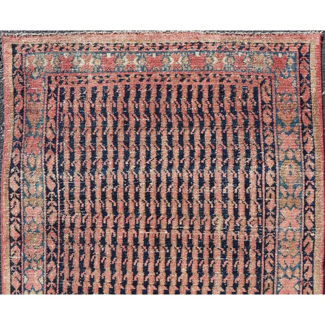 Antique Persian Hamadan rug with gorgeous all-over design in tribal motifs. Keivan Woven Arts / rug EMB-9514-P13087,...