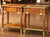 Near Pair of Mid-Century French Louis XVI Ormolu Marquetry Side Tables For Sale - Image 17 of 17