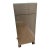 Waterworks Metal Cabinet on Casters With Glass Top For Sale