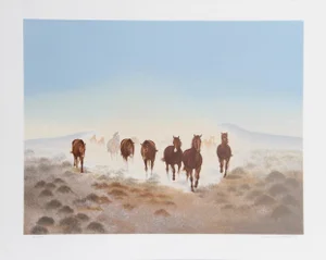 Gwendolyn Branstetter, Dust in the Desert, Lithograph
