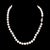 Fine Quality 7.5 mm Japanese Akoya Pearl Strand Necklace with a 14k White Gold clasp and a length of 16" Certified $2,950...