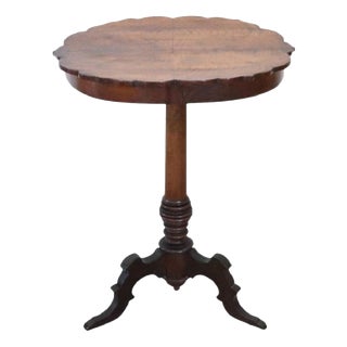 Antique Gueridon Table in Walnut, 1800s For Sale