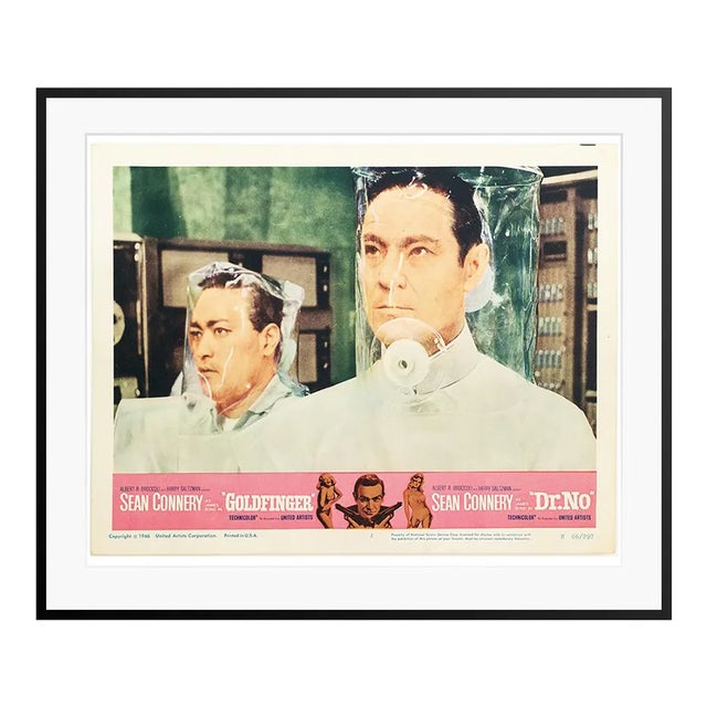 Dr. No 1966 Vintage Lobby Card #1 Black Framed For Sale