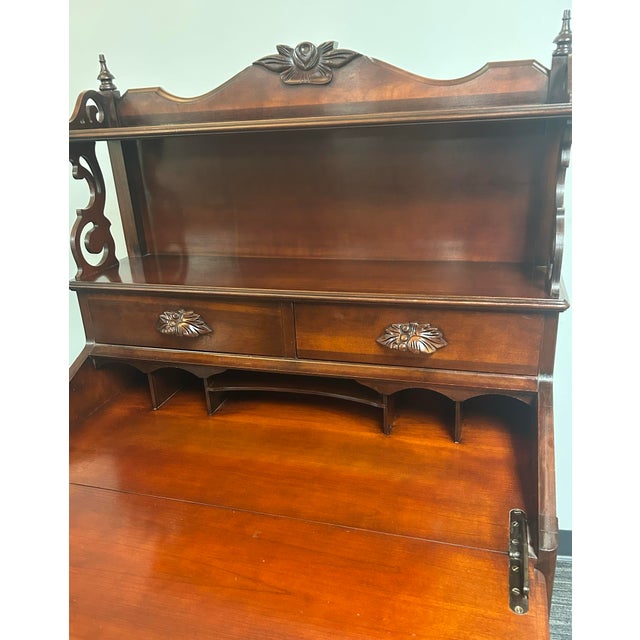 Early 20th Century Early 20th Century Victorian Secretary Desk For Sale - Image 5 of 7