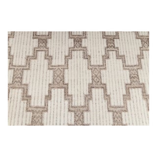 6x9FT. Ivory White Wool Boho Inspired Hand Made Rug For Sale