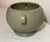 Ceramic Vintage Handmade Green Pottery Vase Planter Pot Fine Ceramic Footed W/ Handles For Sale - Image 7 of 10