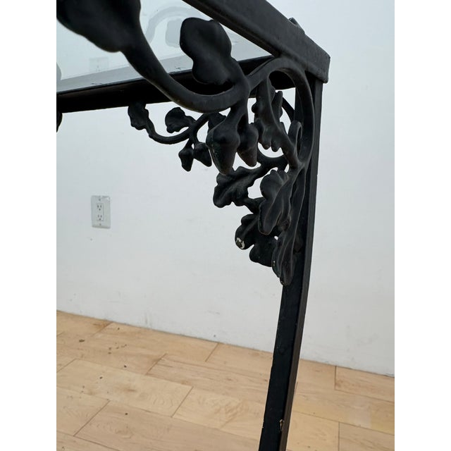 Mid 20th Century Russell Woodard Wrought Iron Bar Cart | Mid 20th Century Drinks Cart, Attributed For Sale - Image 5 of 10