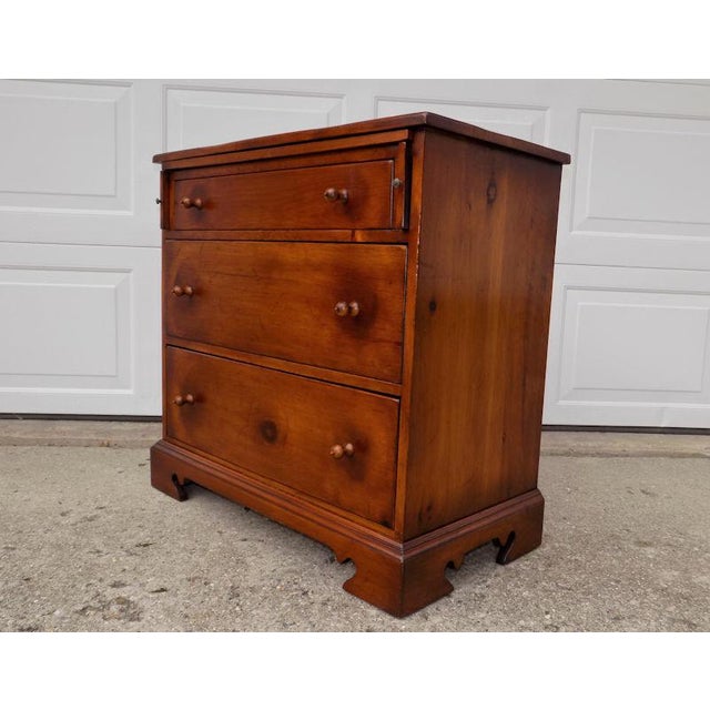 1950s Vintage Pine Tique 3Drawer Bachelors Chest Chairish