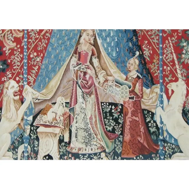 Vintage Tapestry Depicting Royalty and Majestic Animals For Sale In Los Angeles - Image 6 of 8