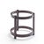 Mid-Century Modern Roger Sprunger for Dunbar Mid Century Mahogany and Glass Top Side Table For Sale - Image 3 of 7