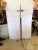 Antique French Vintage Directoire Steel Floor Lamp With Feather Shade For Sale - Image 4 of 10