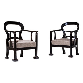 Antique Biedermeier Armchairs, Austria, 1830, Set of 2 For Sale