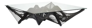 Geo Coffee Table, Dark Brown