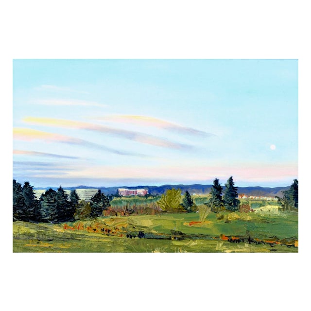 Beautiful landscape titled "Easter morning Littleton, Colorado" by Denver, Colorado artist Betsy Duzan (American, 20th...