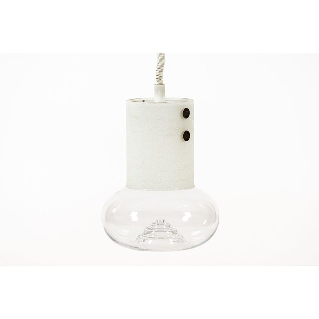 Mid Century Swedish Modern Glass Pendant Lamp by Orrefors 1960s For Sale - Image 13 of 14