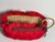 Shabby Chic Vintage Holiday Red Taffeta Vine Bottle Boat Wicker For Sale - Image 3 of 5
