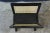Late 20th Century Late 20th Century Vintage French Empire Napoleon Style Ebonized Oak & Cane Magazine Rack Stand For Sale - Image 5 of 13