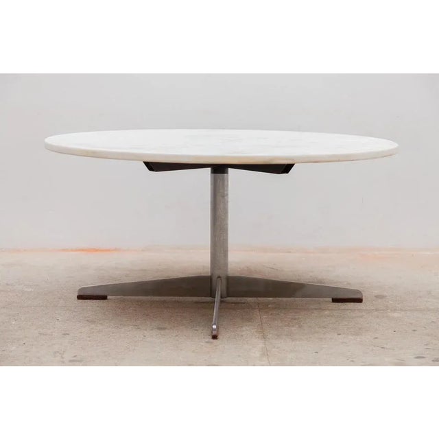 1960s Mid-Century Marble Round Coffee Table, 1960s For Sale - Image 5 of 9