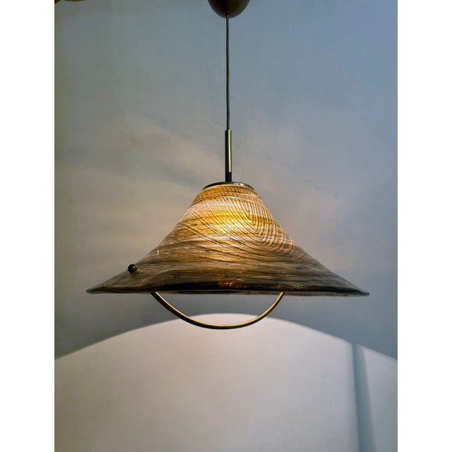 Mid-Century Acrylic Glass Hanging Lamp, 1970s For Sale - Image 17 of 18