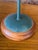 Vintage Coastal Regency Verdigris Parakeet Table Lamps With Scalloped Metal Shades-Pair For Sale In Naples, FL - Image 6 of 11
