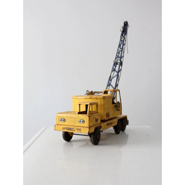 Vintage Ny Lint Toy Crane For Sale - Image 4 of 13