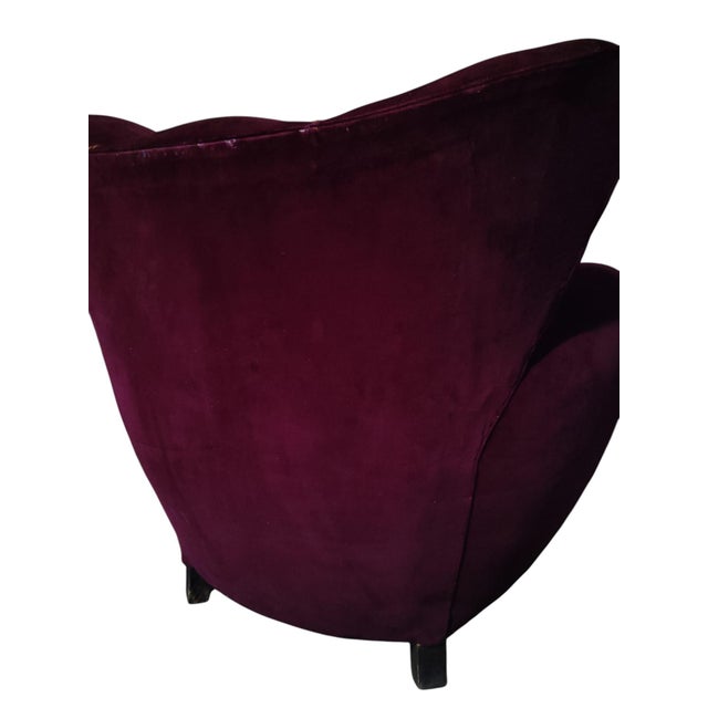 3-Seater Sofa and Armchairs in Velvet attributed to Guglielmo Ulrich, 1950s, Set of 3 For Sale - Image 14 of 15
