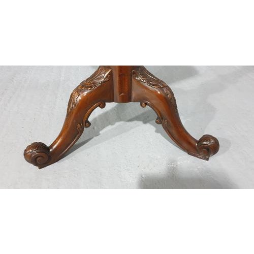 Gold Vintage Side Table in Mahogany For Sale - Image 8 of 13