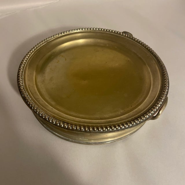 Mid 19th Century Antique Early Warmer Pedestal Tray For Sale - Image 5 of 8