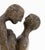 Metal Illegibly Signed Family Embrace Bronze Sculpture For Sale - Image 7 of 9