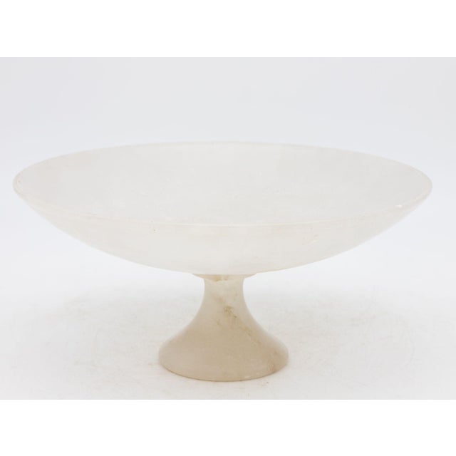 Neoclassical Translucent Neoclassical Alabaster Compote, Italian Early 20th Century For Sale - Image 3 of 5