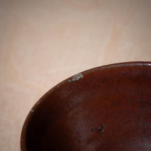 Late 20th Century Handmade Red Earth Tone Ceramic Bowl For Sale In Tulsa - Image 6 of 9