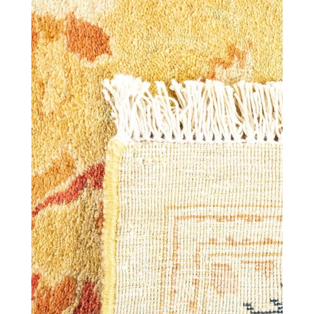 2000 - 2009 Mogul, One-of-a-Kind Hand-Knotted Area Rug in Green, 6' 1" x 9' 1" For Sale - Image 5 of 8