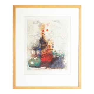 “Oratorio” Abstract Etching by Nissan Engel For Sale