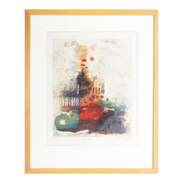 “Oratorio” Abstract Etching by Nissan Engel For Sale