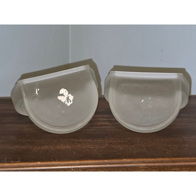 Glass Art Deco Frosted Glass Gazelle Bookends – Czech, 1930s – Pair For Sale - Image 7 of 7