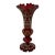 19th Century Bohemian Gilded Cut Crystal Vase For Sale