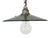 Industrial Green Enamel Light, 1950s For Sale