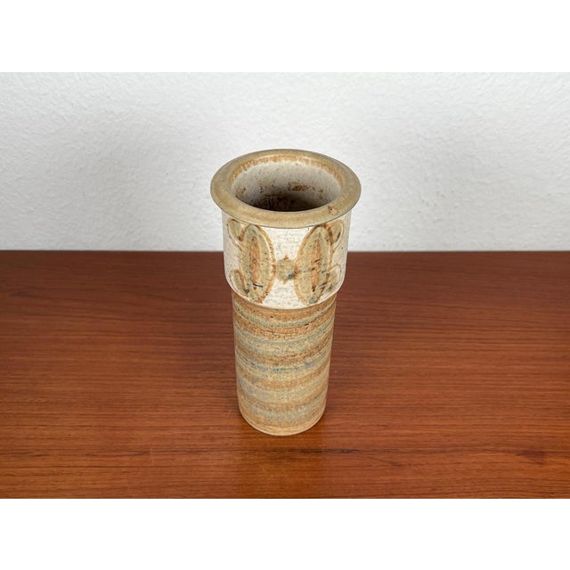Mid-Century Danish Studio Pottery Vase in Stoneware by Svend Aage Jensen for Søholm, 1960s For Sale - Image 5 of 15